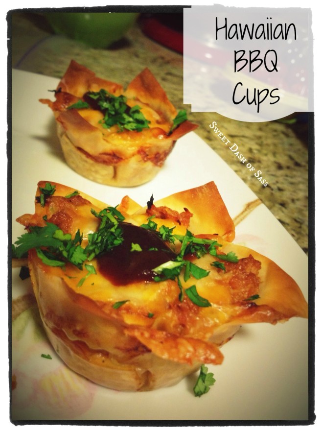 Hawaiian BBQ Cups - www.SweetDashofSass.com