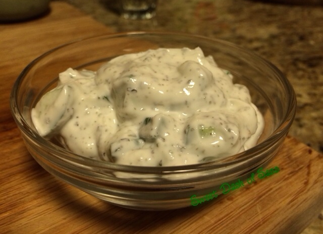 Cucumber Yogurt Dip - www.SweetDashofSass.com