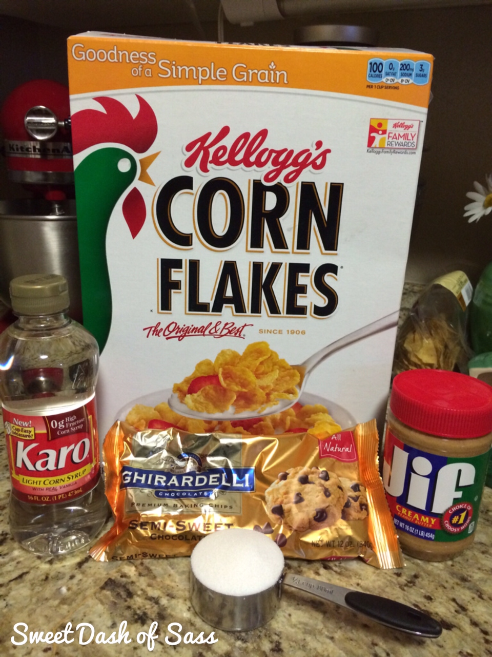 Peanut Butter Corn Flake Treats - 25 Days of Christmas, Cookie Style - www.SweetDashofSass.com