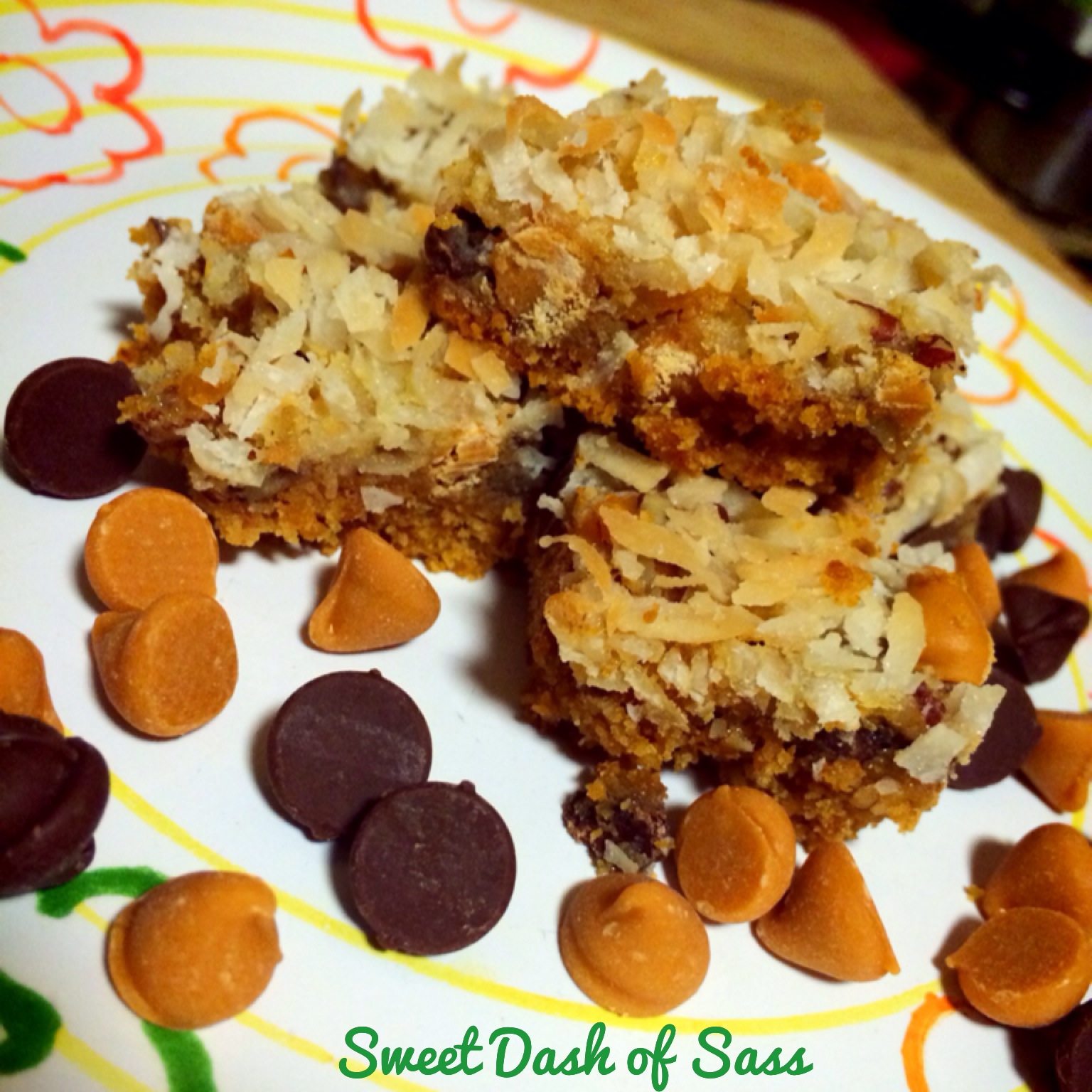 Magic Layer Bars - www.SweetDashofSass.com - 25 Days of Christmas, Cookie Style