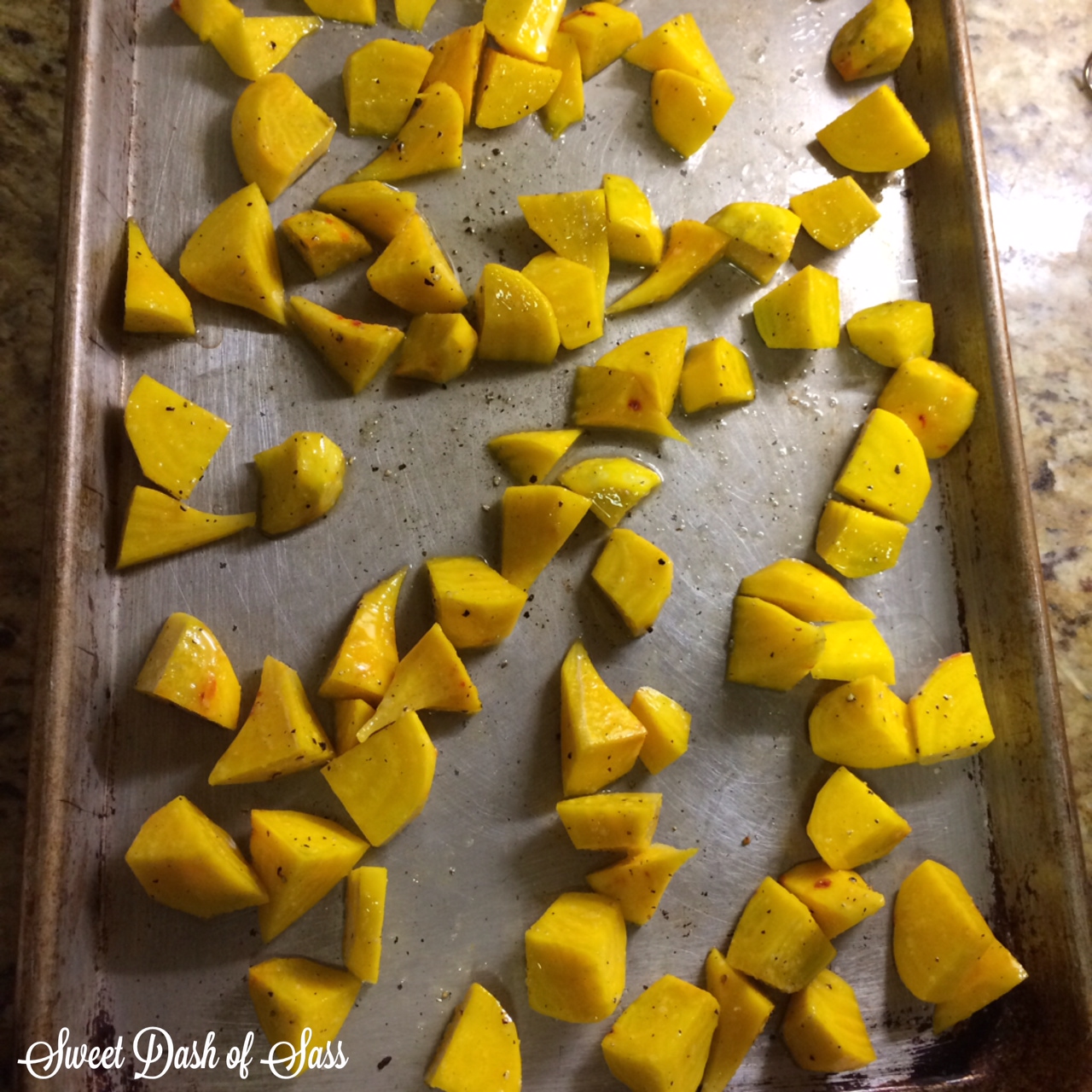 Roasted Golden Beets - www.SweetDashofSass.com