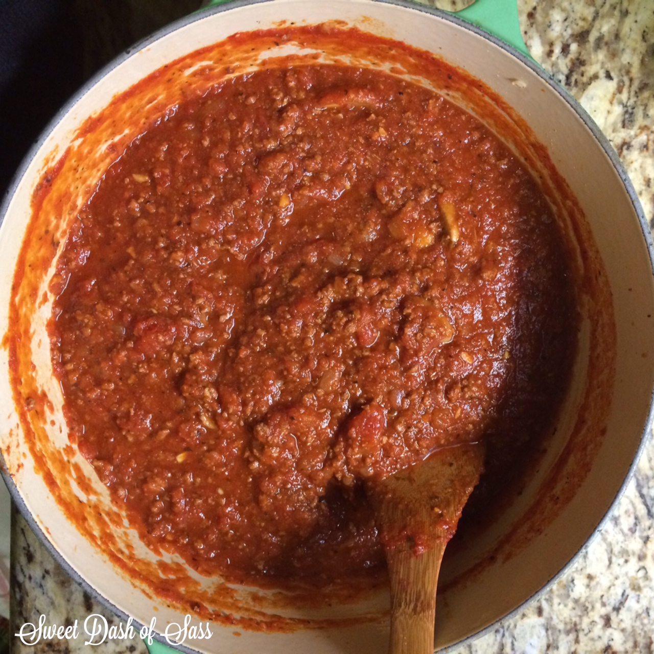 Best Tasting Homemade Spaghetti Sauce - Seriously best ever!  Will make this again!  www.SweetDashofSass.com